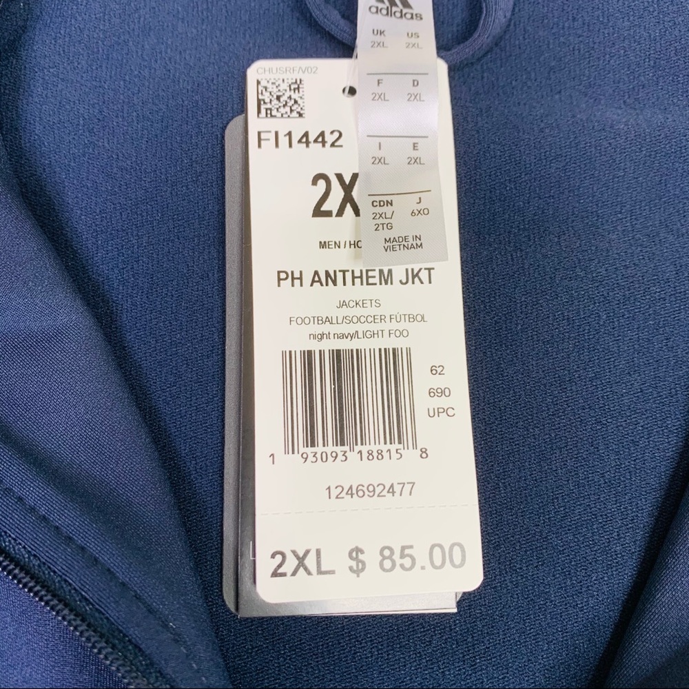 New Adidas Philadelphia Union Anthem Jacket - Picture 2 of 13